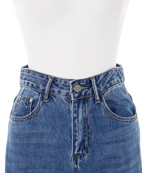 Narcissus（ナルシス）の「【Narcissus】チェックレイヤードデニムパンツ（デニムパンツ・レディース・その他・FREE）」の3枚目の写真