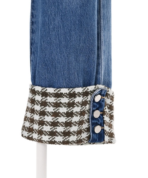 Narcissus（ナルシス）の「【Narcissus】チェックレイヤードデニムパンツ（デニムパンツ・レディース・その他・FREE）」の8枚目の写真