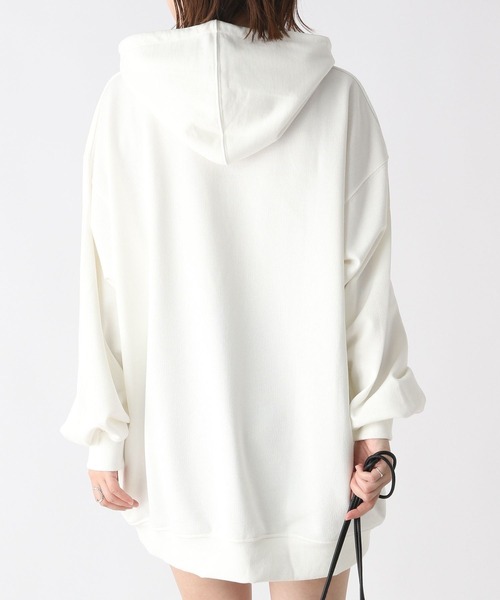 Heather（ヘザー）の「LOGOBIGパーカー　166438（パーカー・レディース・ネイビー/オフホワイト/スミクロ・FREE）」の8枚目の写真