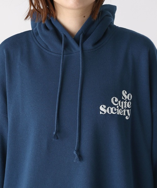 Heather（ヘザー）の「LOGOBIGパーカー　166438（パーカー・レディース・ネイビー/オフホワイト/スミクロ・FREE）」の19枚目の写真