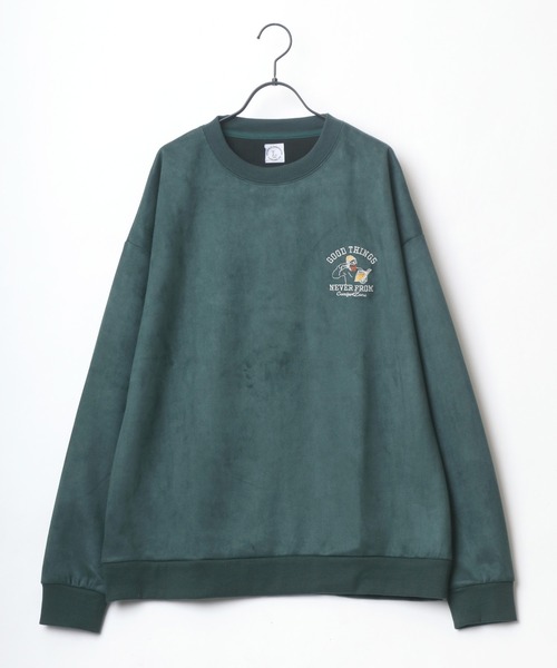 セール】フェイクスウェード Uncle Beard オーバーサイズ ワンポイント