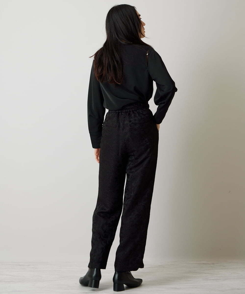 A de a.v.v（アードアー・ヴェ・ヴェ）の「［SET UP対応］ジャガード柄パンツ（その他パンツ・レディース・ブラック/アイボリー・SMALL/MEDIUM）」の5枚目の写真