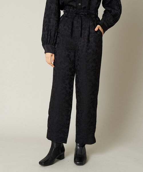 A de a.v.v（アードアー・ヴェ・ヴェ）の「［SET UP対応］ジャガード柄パンツ（その他パンツ・レディース・ブラック/アイボリー・SMALL/MEDIUM）」の9枚目の写真