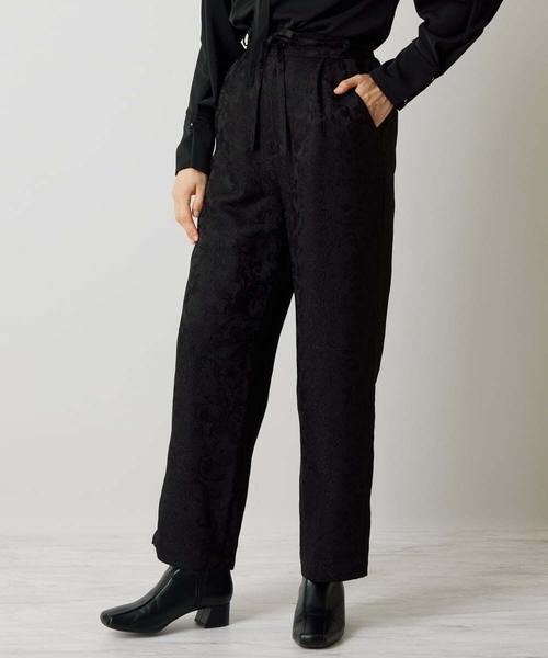 A de a.v.v（アードアー・ヴェ・ヴェ）の「［SET UP対応］ジャガード柄パンツ（その他パンツ・レディース・ブラック/アイボリー・SMALL/MEDIUM）」の11枚目の写真