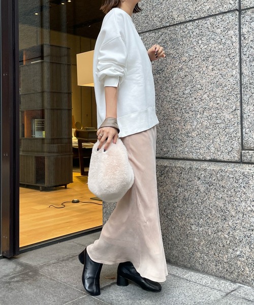 DouDou（ドゥドゥ）の「【新色追加】キュプラスカート（スカート・レディース・ブラック/ベージュ/ブルー/グレー/ピンク/スカイブルー・FREE）」の15枚目の写真