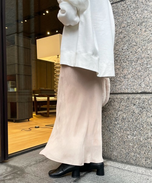 DouDou（ドゥドゥ）の「【新色追加】キュプラスカート（スカート・レディース・ブラック/ベージュ/ブルー/グレー/ピンク/スカイブルー・FREE）」の20枚目の写真