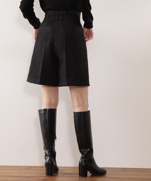 N.（N. Natural Beauty Basic）（エヌエヌナチュラルビューティーベーシック）の「【横田ひかるさん着用】◆ツイードタックショートパンツ（その他パンツ・レディース・オフホワイト/ブラック・MEDIUM）」の10枚目の写真