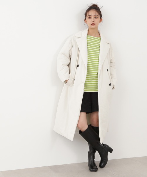 N.（N. Natural Beauty Basic）（エヌエヌナチュラルビューティーベーシック）の「【横田ひかるさん着用】◆ツイードタックショートパンツ（その他パンツ・レディース・オフホワイト/ブラック・MEDIUM）」の16枚目の写真