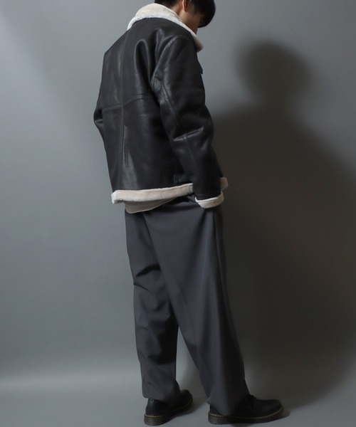 セール】Synthetic Mouton B-3 Bomber Jacket/別注 フェイクムートン B
