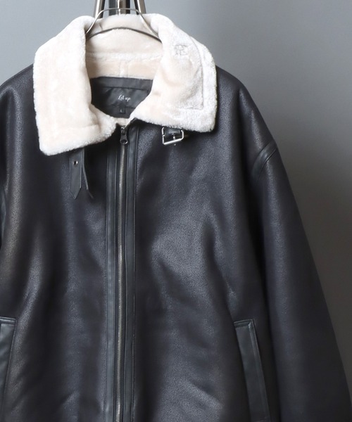 セール】Synthetic Mouton B-3 Bomber Jacket/別注 フェイクムートン B