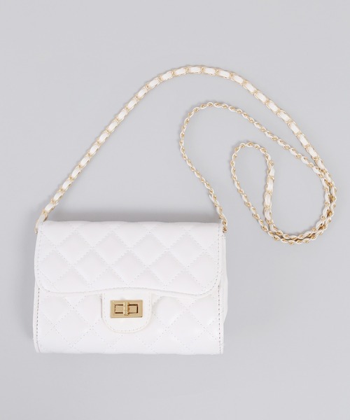 PHILLY(フィリー)の「キルティングチェーンショルダーバッグ(ショルダーバッグ・レディース・ホワイト/ブラック・FREE)」の14枚目の写真