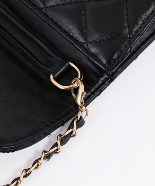 PHILLY(フィリー)の「キルティングチェーンショルダーバッグ(ショルダーバッグ・レディース・ホワイト/ブラック・FREE)」の4枚目の写真