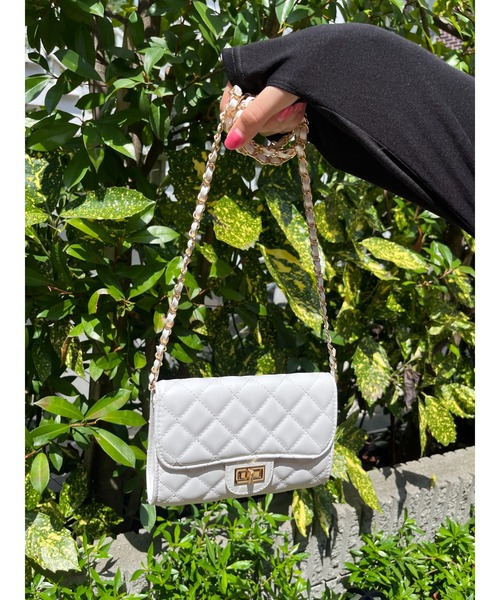 PHILLY(フィリー)の「キルティングチェーンショルダーバッグ(ショルダーバッグ・レディース・ホワイト/ブラック・FREE)」の19枚目の写真