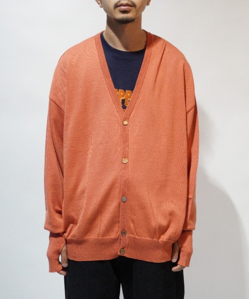 superNova.(スーパーノヴァ)の「Knit cardigan(カーディガン/ボレロ・メンズ・ブラック/レッド系その他/グレー系その他・M/S)」の3枚目の写真