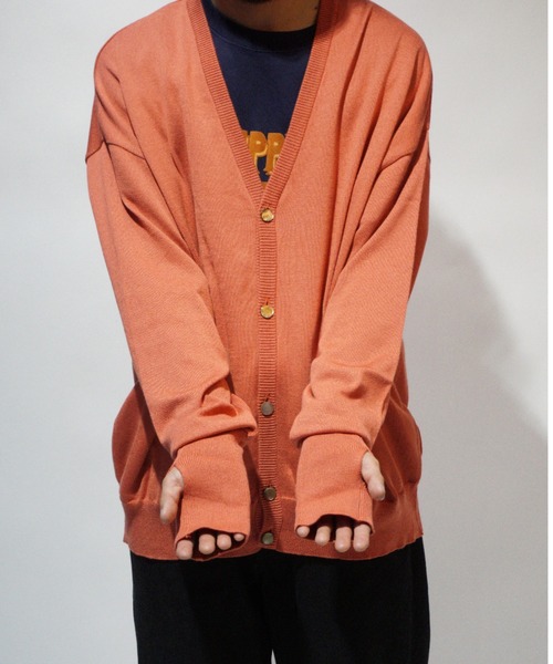 superNova.(スーパーノヴァ)の「Knit cardigan(カーディガン/ボレロ・メンズ・ブラック/レッド系その他/グレー系その他・M/S)」の12枚目の写真
