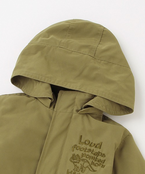 kladskap（クレードスコープ）の「恐竜中わたライナーつきモッズコート（モッズコート・キッズ・カーキ・100cm/90cm/120cm/110cm/130cm）」の7枚目の写真