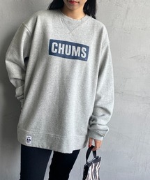 [CHUMS/チャムス] ロゴプリント クルーネックスウェット