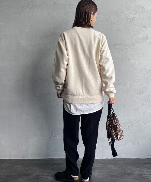 CHUMS（チャムス）の「[CHUMS/チャムス] ロゴプリント クルーネックスウェット（スウェット・レディース・ネイビー/ナチュラル/グレー・XL/L/M）」の15枚目の写真