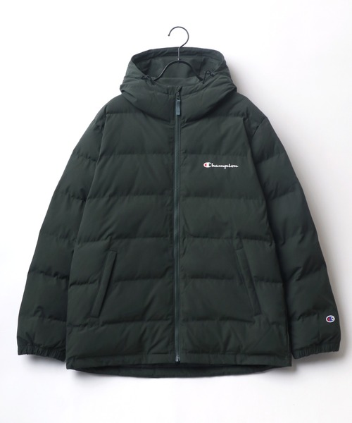 Champion(チャンピオン)の「Champion/チャンピオン ZIP HOODED JACKET/中綿ダウンジャケットパーカー(ダウンジャケット/コート・メンズ・ダークグリーン/ブラック/ネイビー・M/L/XL)」の7枚目の写真