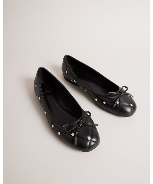 Ted Baker(テッドベーカー)の「LIBBAN マグノリア スタッズ バレーシューズ(バレエシューズ・レディース・ブラック・38/39/36/37)」の4枚目の写真