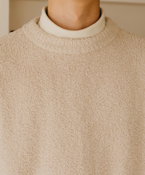 epnok（エプノック）の「スムースジャガードルーズニット（ニット/セーター・メンズ・レッド/アイボリー/モカ・LARGE/MEDIUM/SMALL）」の13枚目の写真