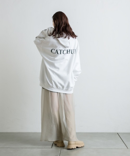 mystic（ミスティック）の「バックロゴフーディー（パーカー・レディース・チャコールグレー/オフホワイト/グレー・FREE）」の8枚目の写真