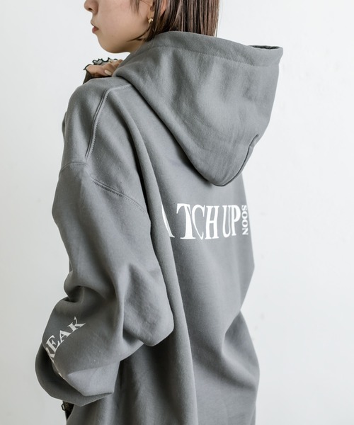 mystic（ミスティック）の「バックロゴフーディー（パーカー・レディース・チャコールグレー/オフホワイト/グレー・FREE）」の22枚目の写真