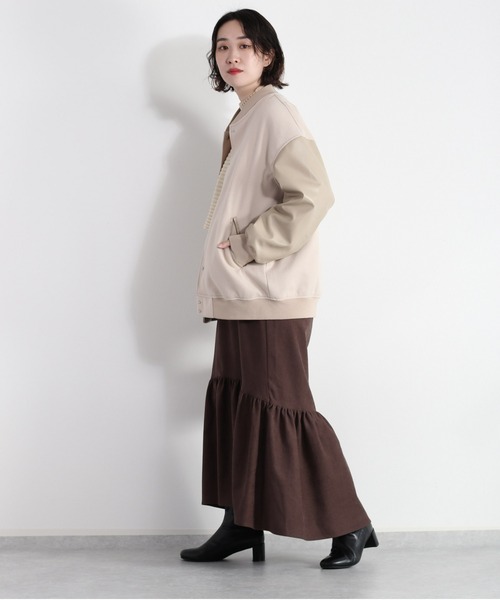 cepo（セポ）の「カットメルトンスタジャン（スタジャン・レディース・ネイビー/オフホワイト・M）」の13枚目の写真