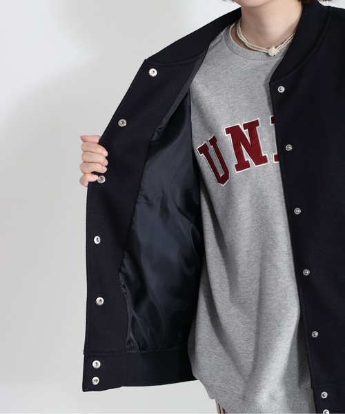 cepo（セポ）の「カットメルトンスタジャン（スタジャン・レディース・ネイビー/オフホワイト・M）」の15枚目の写真