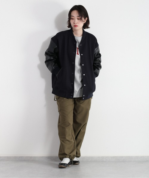 cepo（セポ）の「カットメルトンスタジャン（スタジャン・レディース・ネイビー/オフホワイト・M）」の10枚目の写真