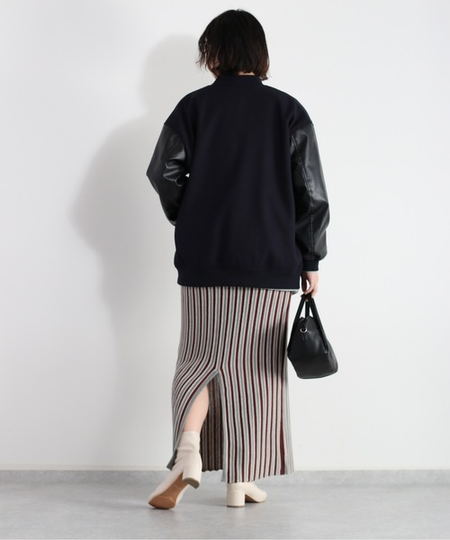 cepo（セポ）の「カットメルトンスタジャン（スタジャン・レディース・ネイビー/オフホワイト・M）」の14枚目の写真