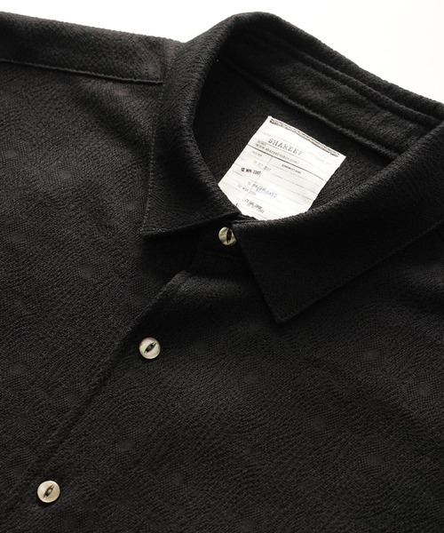 SHAREEF(シャリーフ)の「LACE JQ L/S SHIRTS(シャツ/ブラウス・メンズ・パープル/セージグリーン/ブラック・1/3/2)」の6枚目の写真