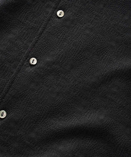 SHAREEF(シャリーフ)の「LACE JQ L/S SHIRTS(シャツ/ブラウス・メンズ・パープル/セージグリーン/ブラック・1/3/2)」の7枚目の写真
