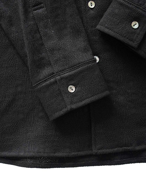 SHAREEF(シャリーフ)の「LACE JQ L/S SHIRTS(シャツ/ブラウス・メンズ・パープル/セージグリーン/ブラック・1/3/2)」の8枚目の写真