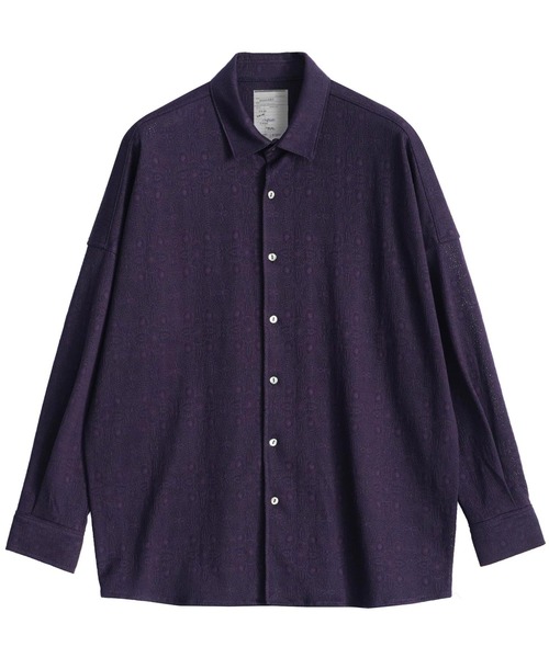 SHAREEF(シャリーフ)の「LACE JQ L/S SHIRTS(シャツ/ブラウス・メンズ・パープル/セージグリーン/ブラック・1/3/2)」の9枚目の写真