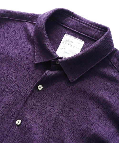 SHAREEF(シャリーフ)の「LACE JQ L/S SHIRTS(シャツ/ブラウス・メンズ・パープル/セージグリーン/ブラック・1/3/2)」の10枚目の写真