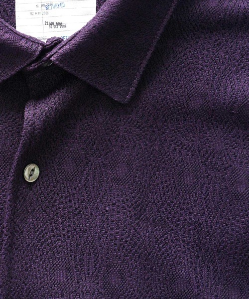 SHAREEF(シャリーフ)の「LACE JQ L/S SHIRTS(シャツ/ブラウス・メンズ・パープル/セージグリーン/ブラック・1/3/2)」の11枚目の写真