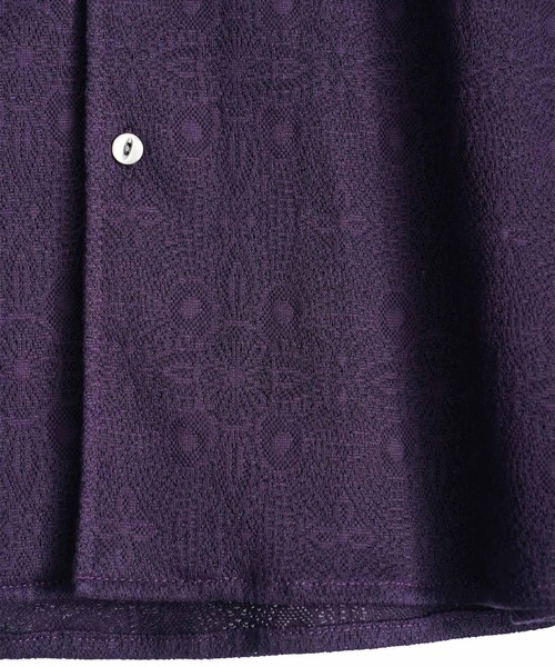 SHAREEF(シャリーフ)の「LACE JQ L/S SHIRTS(シャツ/ブラウス・メンズ・パープル/セージグリーン/ブラック・1/3/2)」の13枚目の写真
