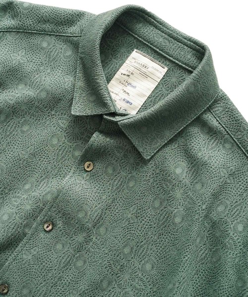 SHAREEF(シャリーフ)の「LACE JQ L/S SHIRTS(シャツ/ブラウス・メンズ・パープル/セージグリーン/ブラック・1/3/2)」の14枚目の写真