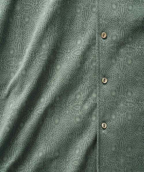 SHAREEF(シャリーフ)の「LACE JQ L/S SHIRTS(シャツ/ブラウス・メンズ・パープル/セージグリーン/ブラック・1/3/2)」の15枚目の写真