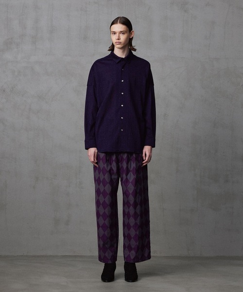 SHAREEF(シャリーフ)の「LACE JQ L/S SHIRTS(シャツ/ブラウス・メンズ・パープル/セージグリーン/ブラック・1/3/2)」の17枚目の写真
