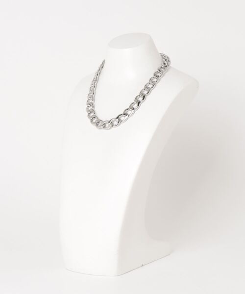 Trendywoobi(トレンディウビ)の「【TRENDYWOOBI / トレンディウビ】Chain Necklace / チェーンネックレス ネックレス(ネックレス・メンズ・シルバー・ONE SIZE)」の4枚目の写真