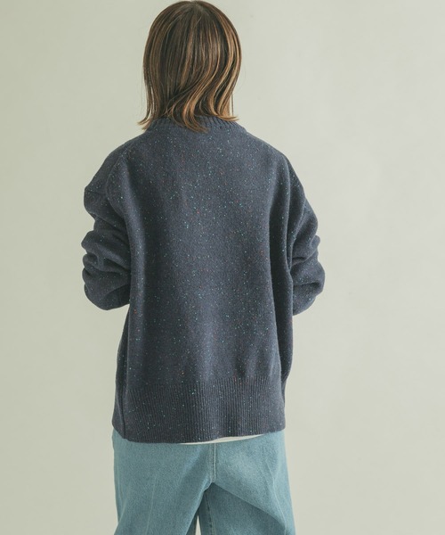 FORK&SPOON（フォークアンドスプーン）の「FORK&SPOON　ネップニットプルオーバー（ニット/セーター・レディース・ブラウン/ネイビー/ライトグレー・1）」の22枚目の写真