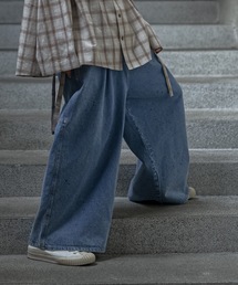 Wide Straight Painted Denim / ワイドストレートペイントデニム