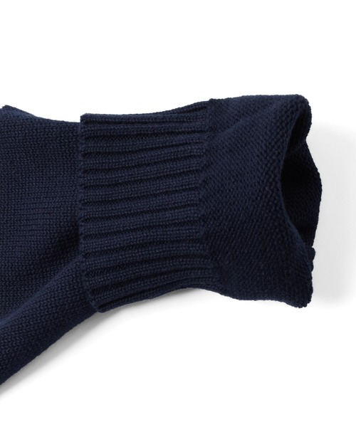 GLAZOS（グラソス）の「天竺編み・レタードニット【マシンウォッシャブル】（ニット/セーター・キッズ・グリーン/ネイビー・140cm/150cm/160cm/170cm）」の4枚目の写真