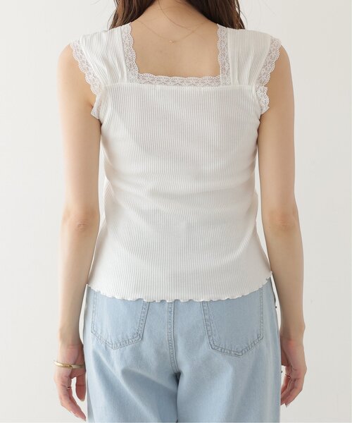 RAY CASSIN（レイカズン）の「フロントギャザータンクトップ（タンクトップ・レディース・オフホワイト/ブラック/グレイッシュベージュ/ミント/オレンジ・FREE）」の19枚目の写真