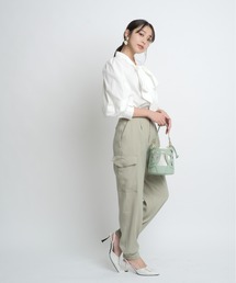 ✽JUGLITTY✽ チュールシャツブラウス　新品タグ付き JUSGLITTY 今期キラキラチュールシャツブラウス トップス