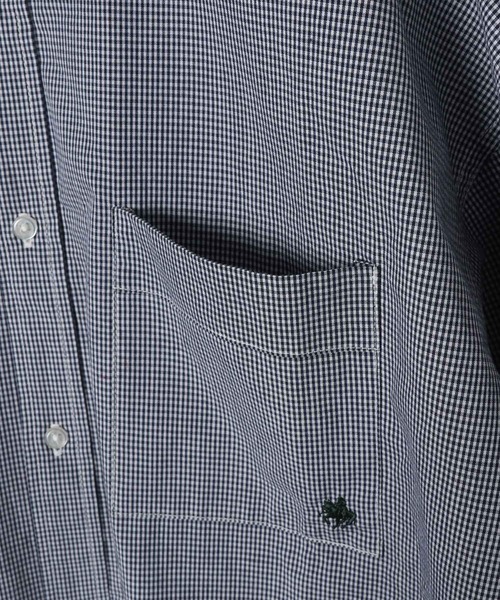 POLO BCS（ポロ ビーシーエス）の「【POLO BCS(ポロ・ビーシーエス)】コラボ刺繍BIGシャツ（シャツ/ブラウス・レディース・ネイビー/オフホワイト/グリーン/ブルー・FREE）」の9枚目の写真