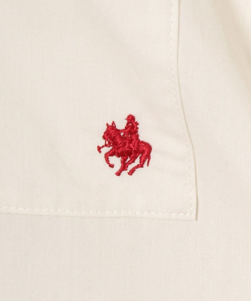 POLO BCS（ポロ ビーシーエス）の「【POLO BCS(ポロ・ビーシーエス)】コラボ刺繍BIGシャツ（シャツ/ブラウス・レディース・ネイビー/オフホワイト/グリーン/ブルー・FREE）」の16枚目の写真
