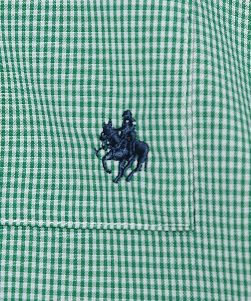 POLO BCS（ポロ ビーシーエス）の「【POLO BCS(ポロ・ビーシーエス)】コラボ刺繍BIGシャツ（シャツ/ブラウス・レディース・ネイビー/オフホワイト/グリーン/ブルー・FREE）」の22枚目の写真